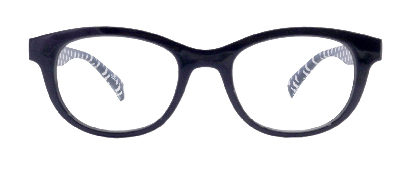 NY FIFTH AVENUE Premium Reading Glasses, High End Readers, Magnifying Eyeglasses, (BLACK Translucent) (Round) NY Fifth Avenue - Product image