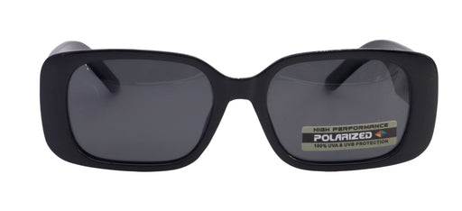NY FIFTH AVENUE Chania Polarized Women Sunglasses, 1.1mm Polarized Grey Lenses, 100% UVA UVB Protection (Black, Square) NY Fifth Avenue - Product image