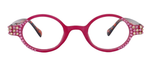 NY FIFTH AVENUE Bling Women Reading Glasses Rose W light Colorado Genuine European Crystals, Round (rose) Tortoiseshell. NY Fifth Avenue - Product image