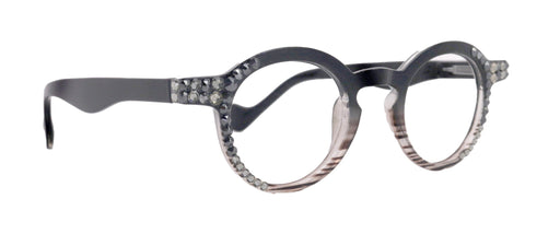 NY FIFTH AVENUE Orlando Bling Reading Glasses, High End Readers, Magnifying Eyeglasses, (Black) (Round) NY Fifth Avenue - Product image