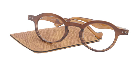 NY FIFTH AVENUE Orlando (Premium) Women Reading Glasses, High End Readers (Brown) (Round) Magnifying Eyeglasses, Optical, NY Fifth Avenue - Product image
