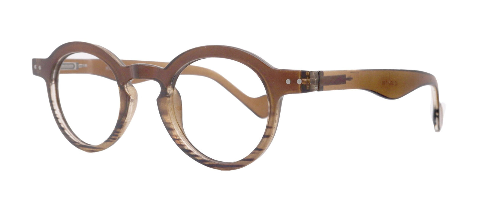 Orlando (Premium) Women Reading Glasses, High End Readers (Brown)  (Round) Magnifying Eyeglasses, Optical, NY Fifth Avenue