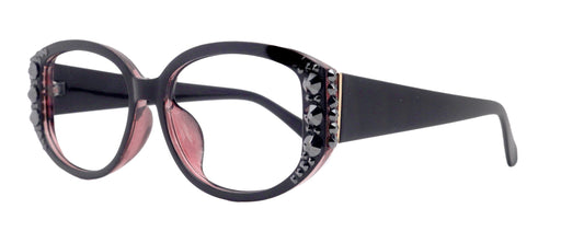 NY FIFTH AVENUE Petunia Oversized Bling Reading Glasses, Hematite, Large Frame, High-End Readers, Bifocal, Sun readers, Trendy Style, NY Fifth Avenue - Product image