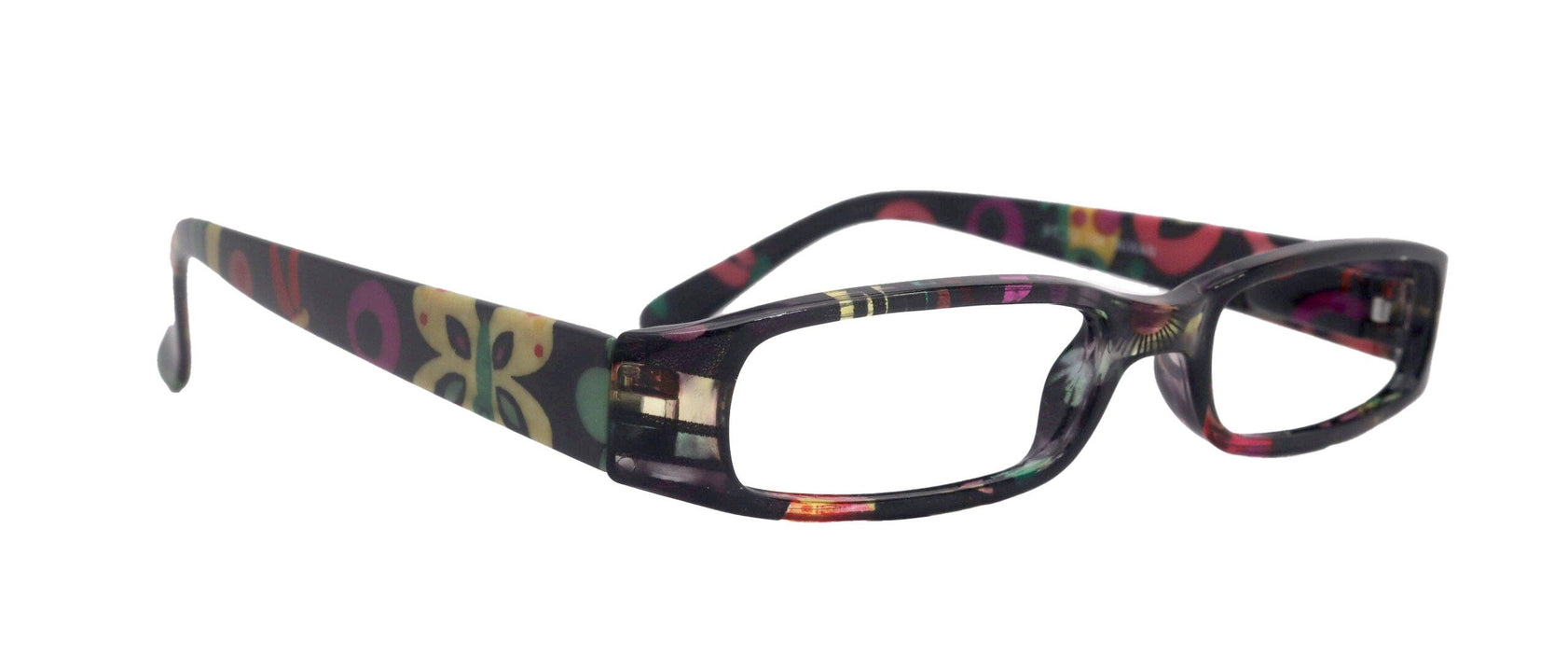 Elsa, Premium Reading Glasses for Women  (Black flower ) Optical Frame, NY Fifth Avenue