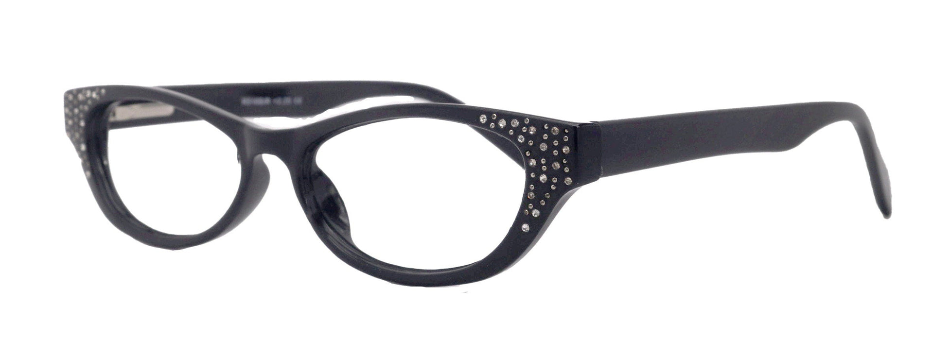 Premium Reading Glasses High End Reading Glass Black  +1.25 to +3.00 magnifying glasses, Cat Eye. optical Frames
