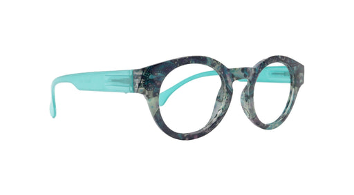 NY FIFTH AVENUE Xochitl, Premium Reading Glasses High-End Readers +1.25 .. +3.00 +4.00 (Turquoise) Round Optical Frames. NY Fifth Avenue. - Product image