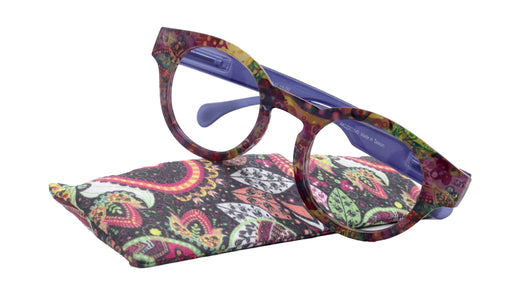 NY FIFTH AVENUE Selena Premium Reading Glasses High End Readers +1.25 .. +3.00 +4.00 (Blue) Round Optical Frames. NY Fifth Avenue. - Product image