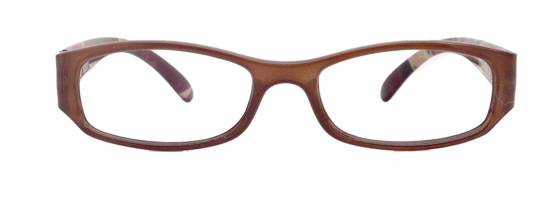 Rosie Premium Reading Glasses, Fashion Reader (Flower Brown) Print, Oval Shape +4  High Magnification, NY Fifth Avenue