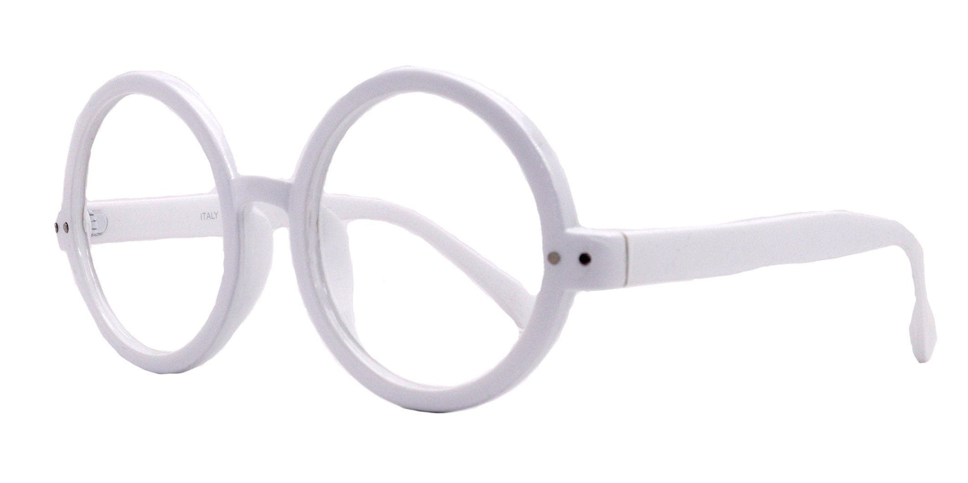 NY FIFTH AVENUE Zelda, (Reading Glasses) (Premium) Big True Round vintage (LWhite) X Large Eye, Oversize, NY Fifth Avenue - Product image