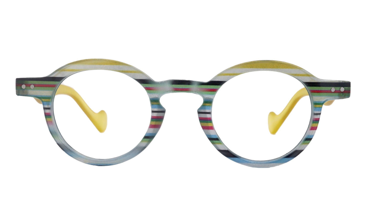 Beatrice, (Premium) Women Reading Glasses, High-End Readers (Transparent GREY )  (Round) Magnifying Eyeglasses, Optical, NY Fifth Avenue
