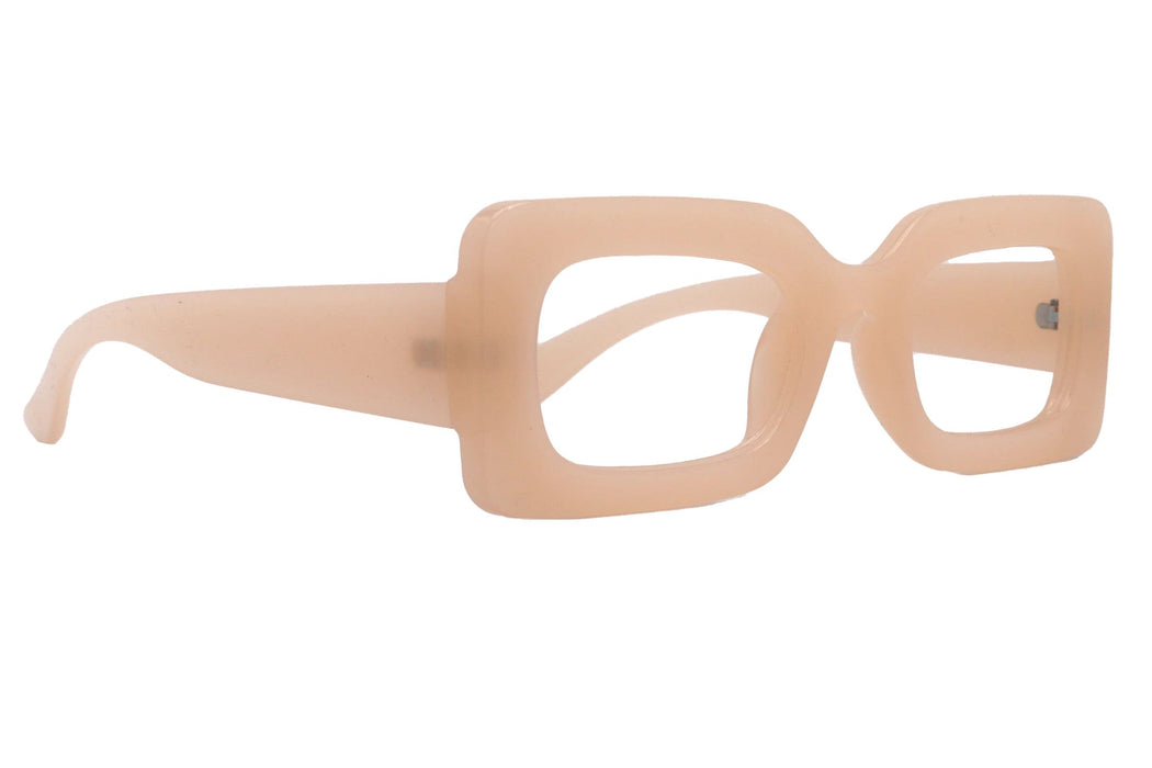 Sophie Premium Reading Glasses, High End Readers +1.25..+3 Magnifying Glasses Transparent Brown Rectangular   NY Fifth Avenue