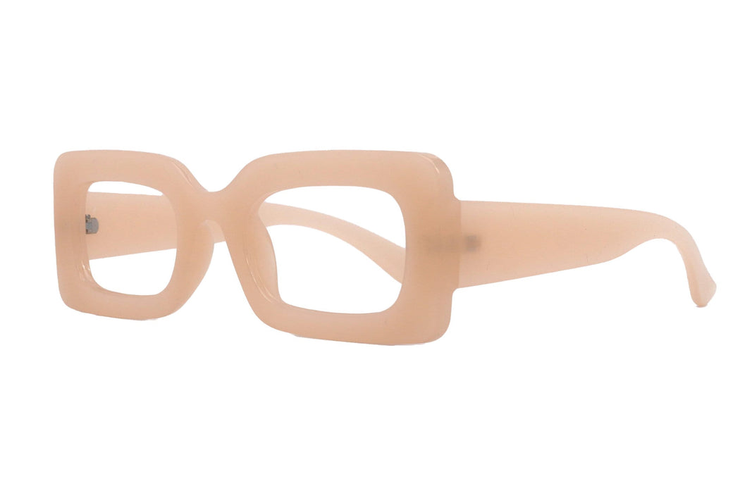 Sophie Premium Reading Glasses, High End Readers +1.25..+3 Magnifying Glasses Transparent Brown Rectangular   NY Fifth Avenue
