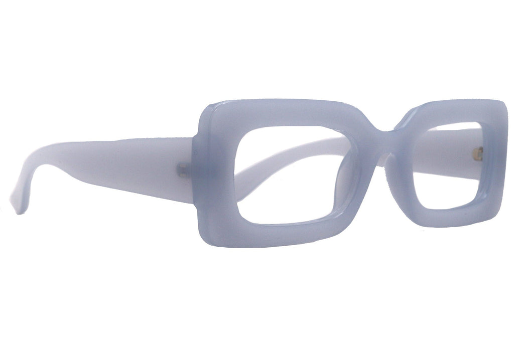Sophie Premium Reading Glasses, High End Readers +1.25..+4.50 Magnifying Glasses Transparent Grey Rectangular   NY Fifth Avenue