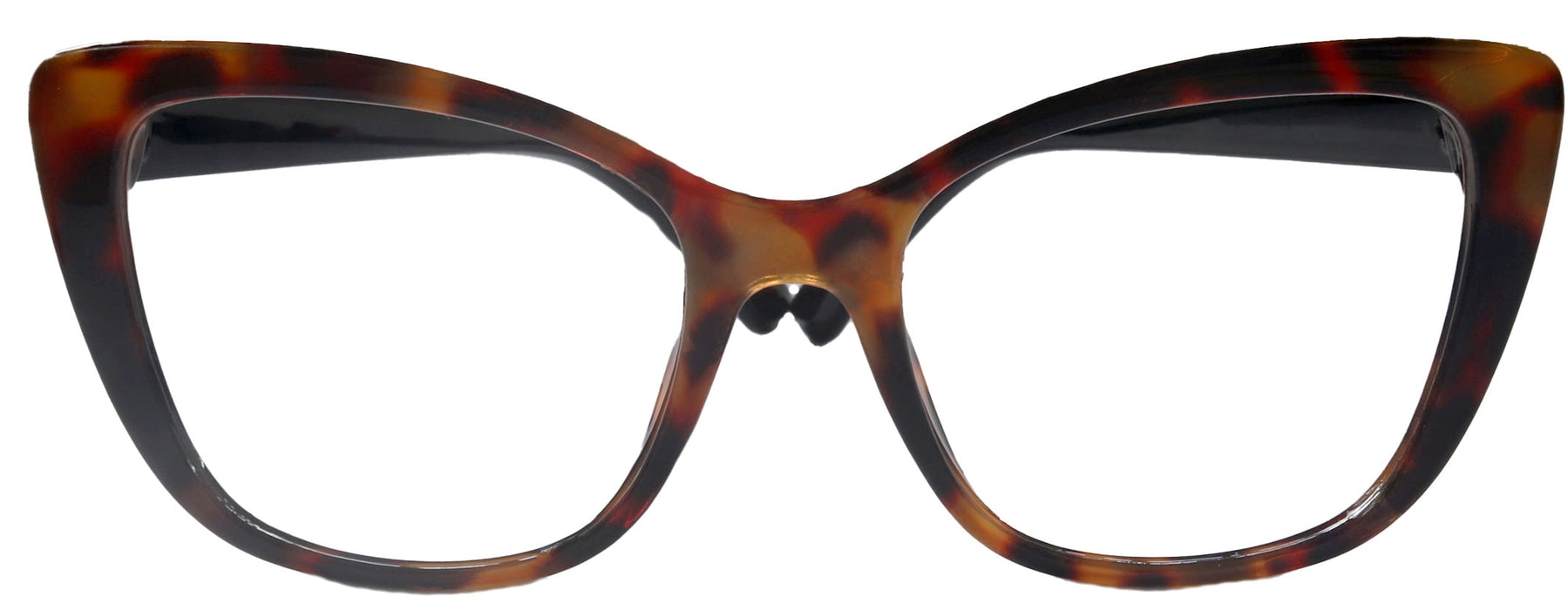 Parisian Fashion High End Line Bifocal OR Non-Bifocal Black W brown Tortoiseshell  Reading Glasses Cat-Eye Chic, Inspired by NY Fifth Avenue