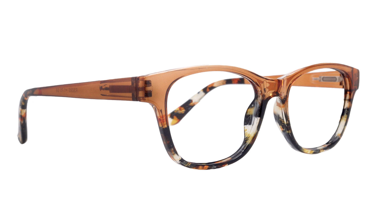 Dominique (Premium) Women Reading Glasses, High-End Reader, Magnifying, Square Style (brown Tortoise) Optical Frame. NY Fifth Avenue