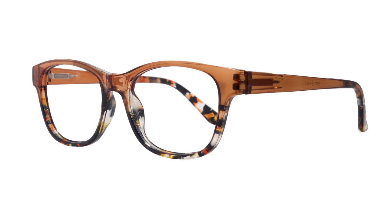 Dominique (Premium) Women Reading Glasses, High-End Reader, Magnifying, Square Style (brown Tortoise) Optical Frame. NY Fifth Avenue