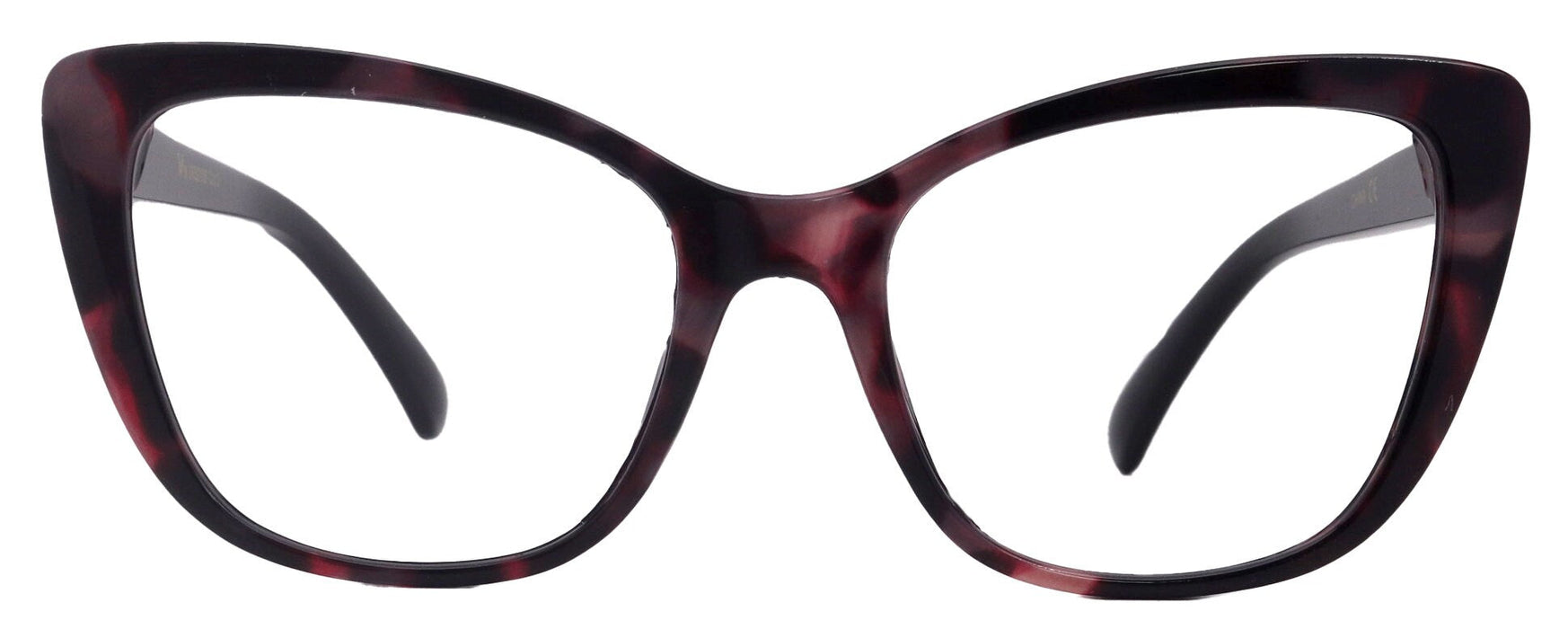 Parisian Fashion High End Bifocal or Non-Bifocal Black W Pink  Reading Glasses Cat-Eye Chic, Inspired by NY Fifth Avenue