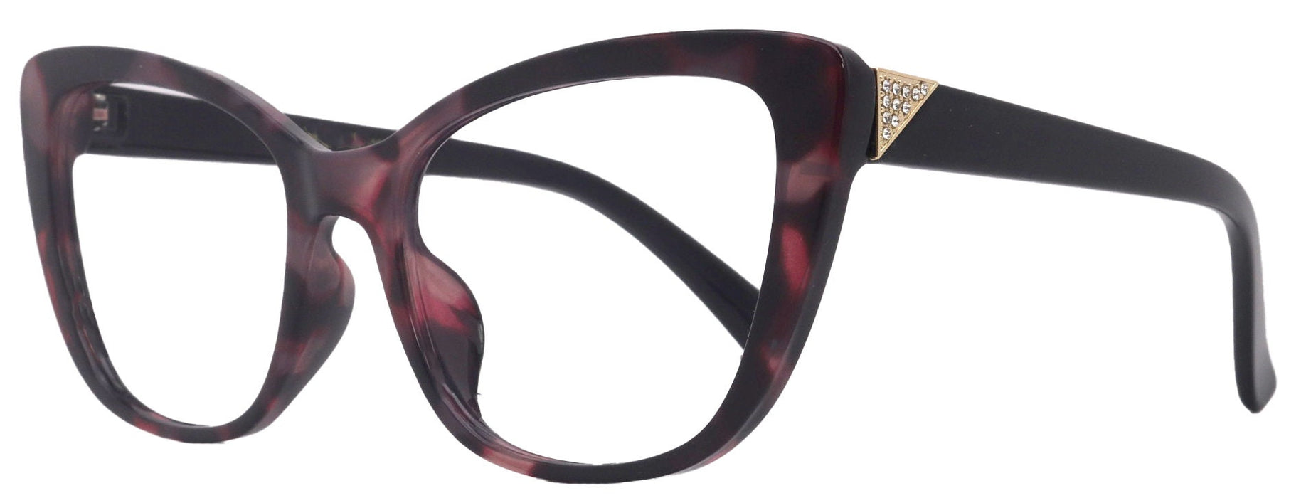 Parisian Fashion High End Bifocal or Non-Bifocal Black W Pink  Reading Glasses Cat-Eye Chic, Inspired by NY Fifth Avenue