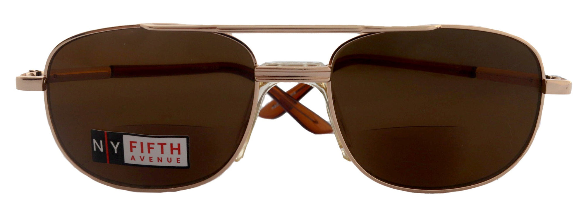 Jackson,  High-End Men's Line Bifocal Sun Readers in Gold by NY Fifth Avenue"