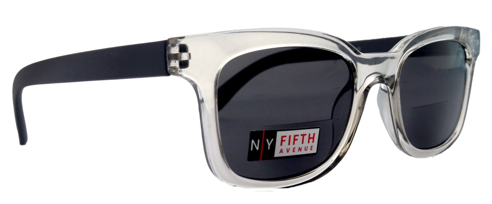 Mars, High-End Line Bifocal (Clear On Top) Sun Readers Unixes OR Non-Bifocal Readers Sunglasses (Transparent  Grey) NY Fifth Avenue