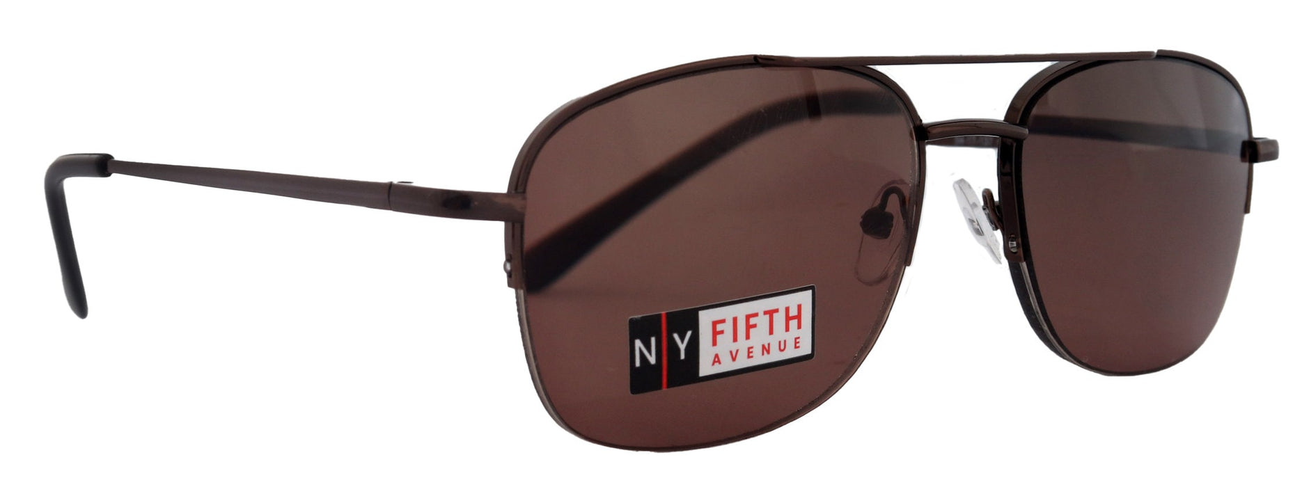 Benjamin, High-End  Sun Readers Unixes  Non-Bifocal Readers Sunglasses (Brown) Metal, NY Fifth Avenue