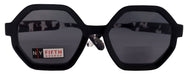 NY FIFTH AVENUE Heptagon, High-End Line Bifocal (Clear On Top) Sun Readers Unixes OR Non-Bifocal Readers Sunglasses (Black Tortoiseshell) NY Fifth Avenue - Product image
