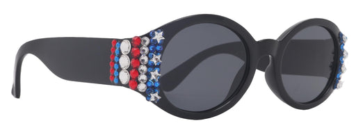 NY FIFTH AVENUE Freedom Shine, Bling Women’s Sunglasses with Genuine European Crystals, US Flag Colors, Oval Frame, NY Fifth Avenue - Product image