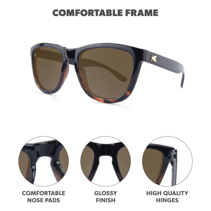 Glossy Black and Tortoise Shell Fade / Amber Premiums