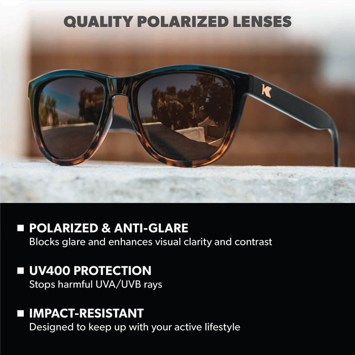 Glossy Black and Tortoise Shell Fade / Amber Premiums