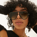 TOPFOXX Ivy Luxe - Olive Tangle-Free Round Aviator Sunglasses - Product image