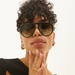 TOPFOXX Ivy Luxe - Olive Tangle-Free Round Aviator Sunglasses - Product image