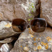 image of sunglasses model SUNGLASS MUSEUM Oversized Square Sunglass with Polarized Lens - Jackie