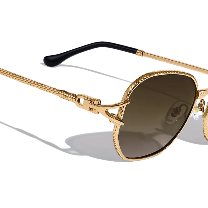 COSSINO Jean Brun Metal Sunglasses