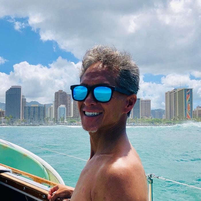 image of sunglasses model Lani Shades Hawaii Ohe Mana