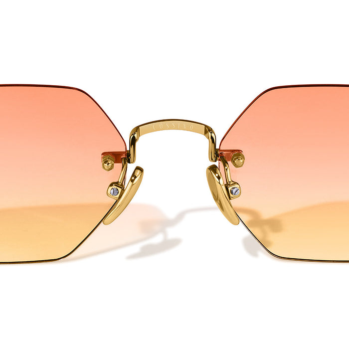 COSSINO Liam Bruler Hexagon Frameless Sunglasses