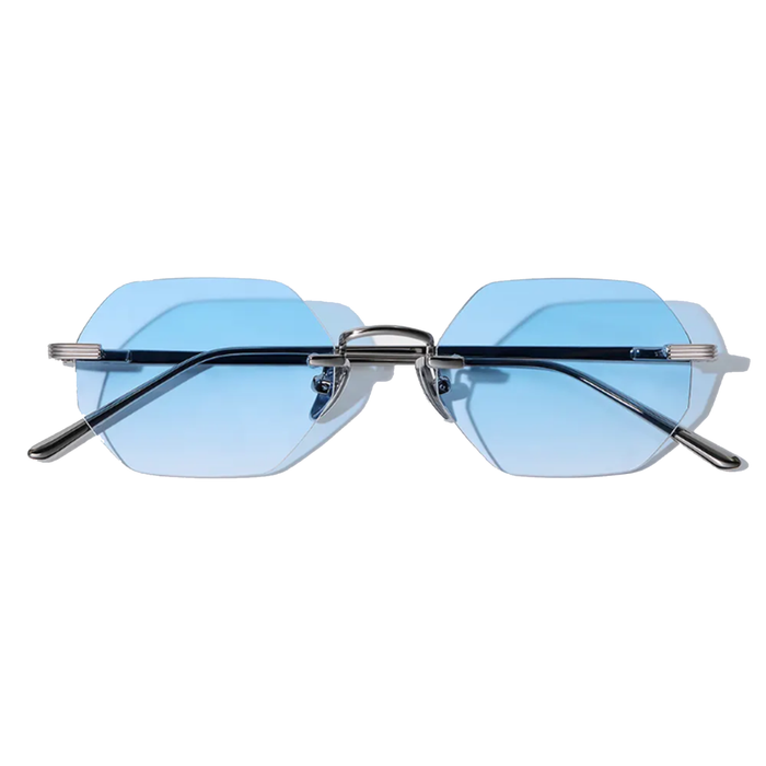COSSINO Martin Hexagon Frameless Sunglasses