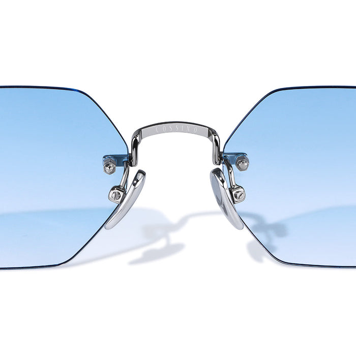 COSSINO Martin Hexagon Frameless Sunglasses