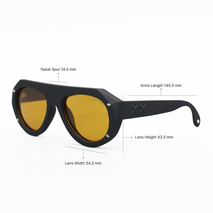 TOPFOXX Vega Shield - Matte Black & Yellow - Product image