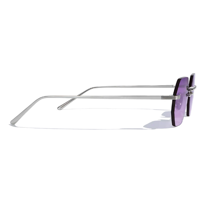 COSSINO Milan Violette Hexagon Frameless Sunglasses