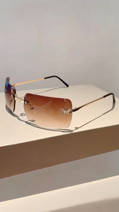 NIKOZA Papillon Brown Sunglasses - Product image