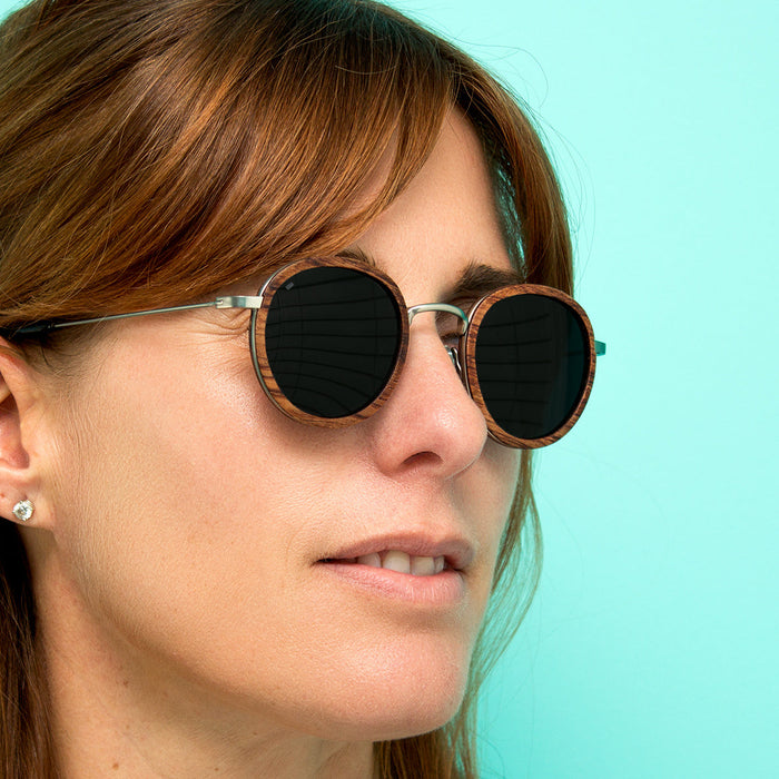 Pasco - Featherlight Titanium & Wood Sunglasses
