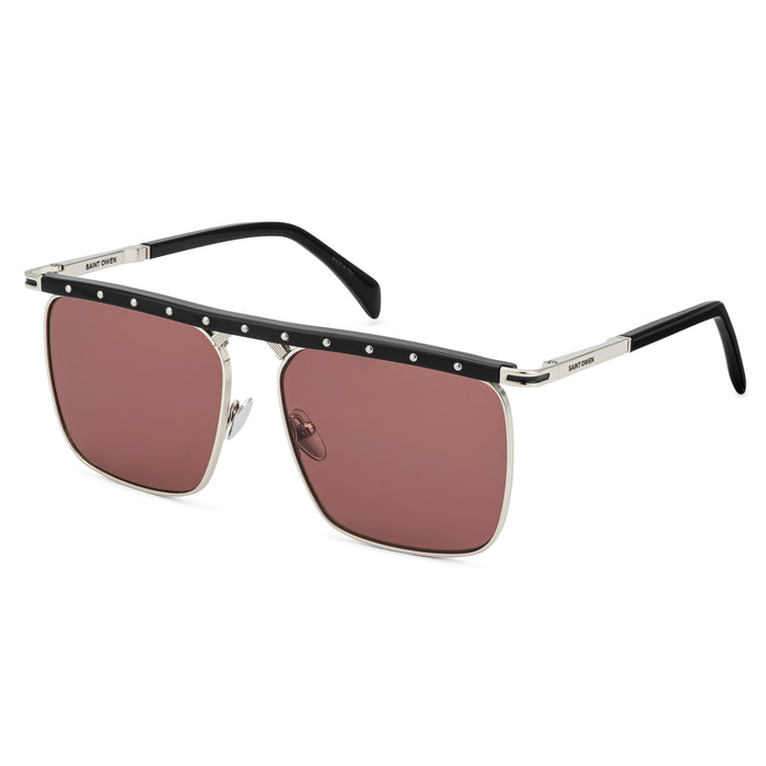 SAINT OWEN Sunglasses PHOENIX Black | Plum | Silver Studs