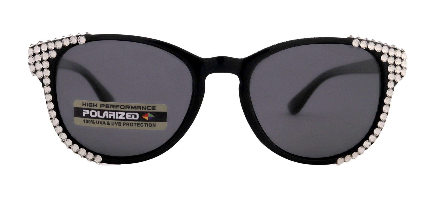 Polarized Premium Fashion  sunglasses with Genuine European Crystals