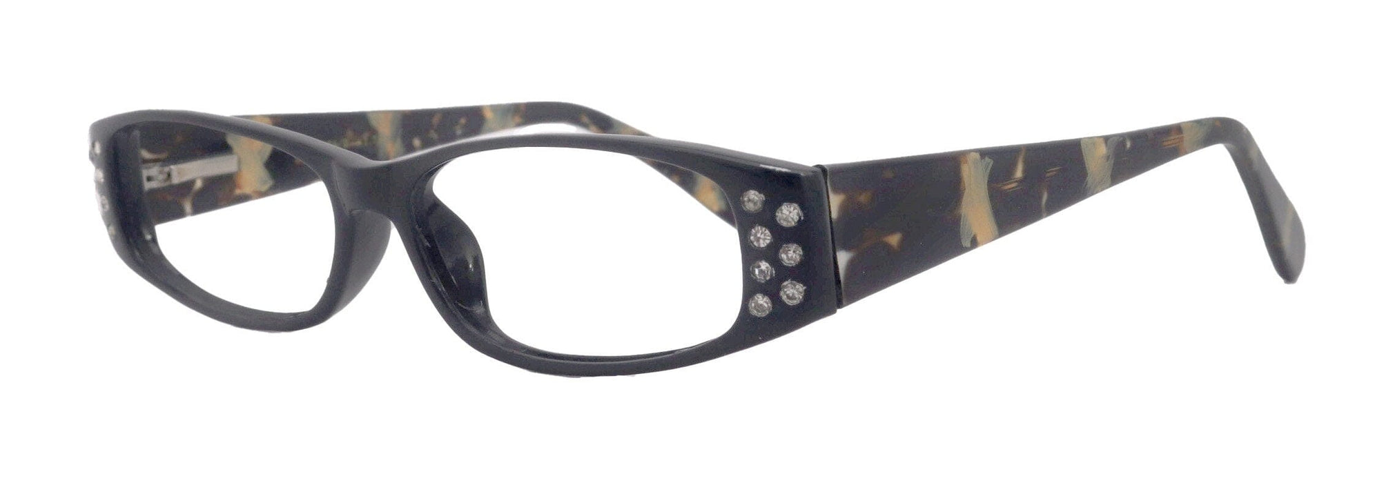 Premium Reading Glasses High End Reading Glass,  Small Frame Black  +1.25 to +3.00 magnifying glasses, Cat Eye. optical Frames