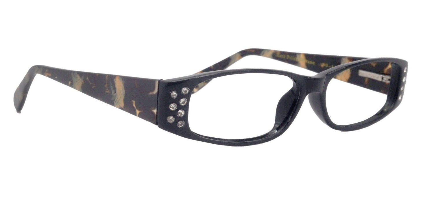 Premium Reading Glasses High End Reading Glass,  Small Frame Black  +1.25 to +3.00 magnifying glasses, Cat Eye. optical Frames