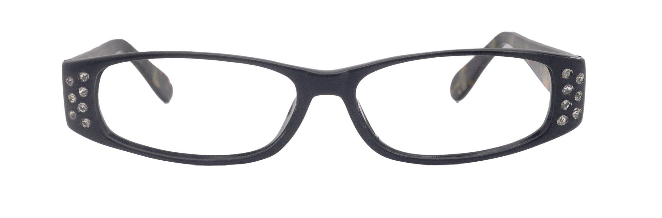 Premium Reading Glasses High End Reading Glass,  Small Frame Black  +1.25 to +3.00 magnifying glasses, Cat Eye. optical Frames