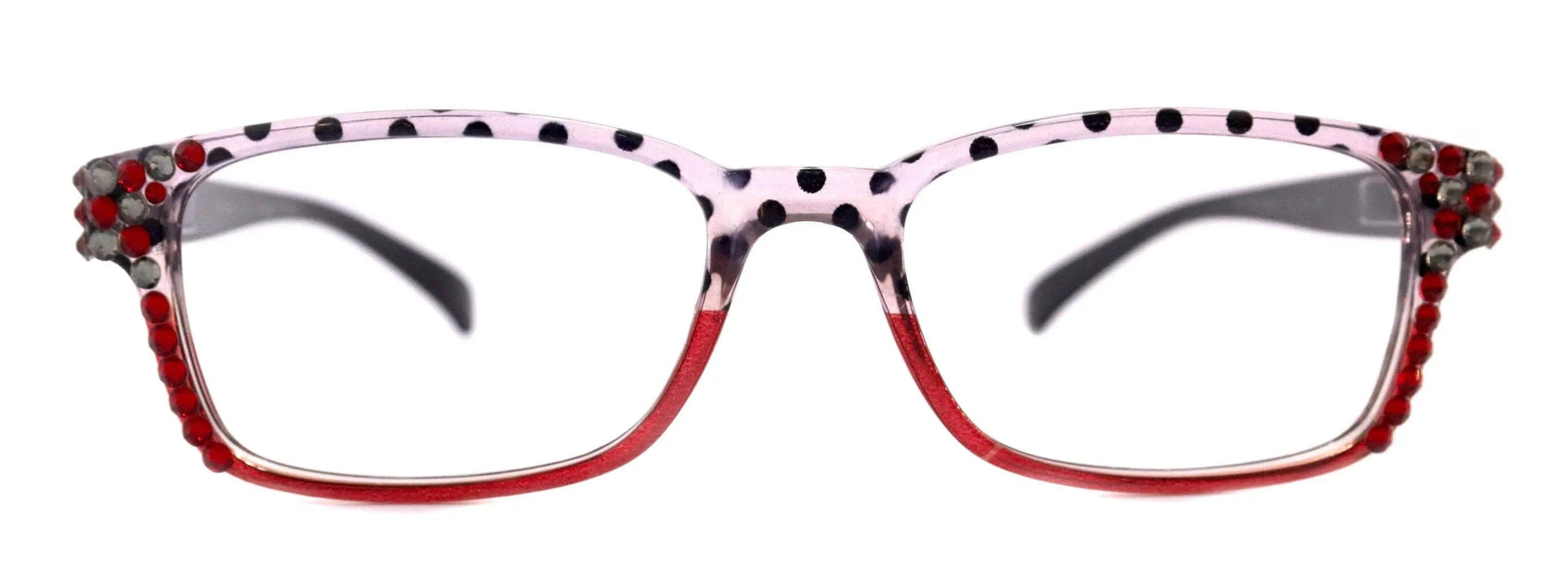 Reading Glasses Women W Genuine European Crystals Square  NY Fifth Avenue