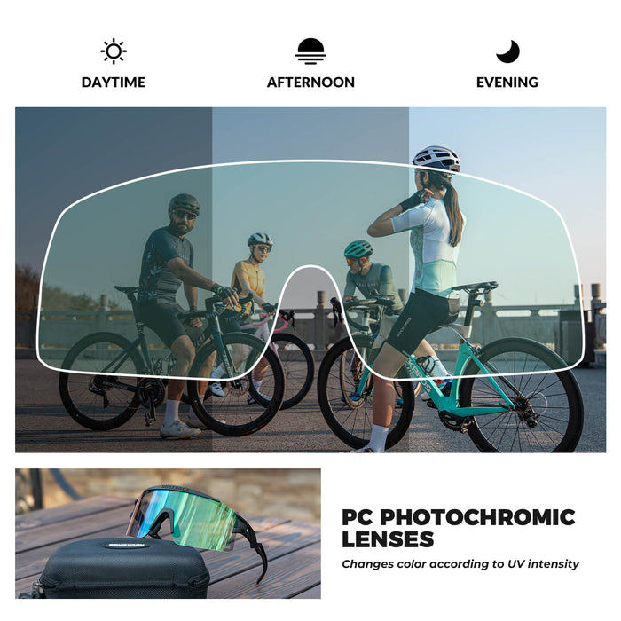 Half Frame Photochromic Cycling Sunglasses - SP337