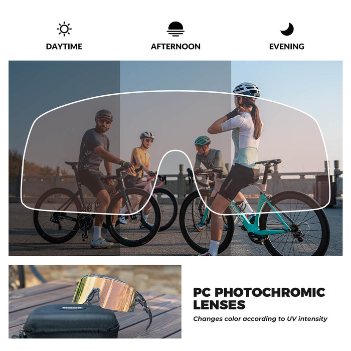 Half Frame Photochromic Cycling Sunglasses - SP337