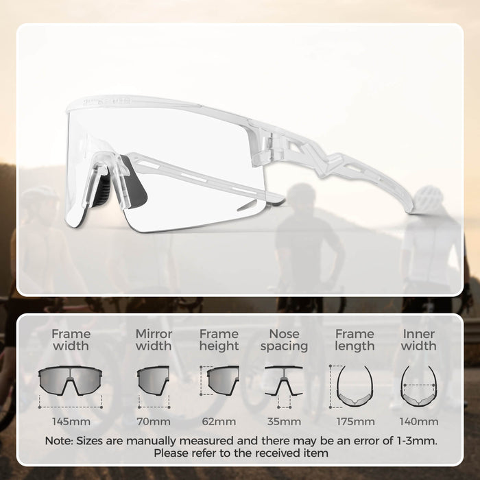 Half Frame Photochromic Cycling Sunglasses - SP337